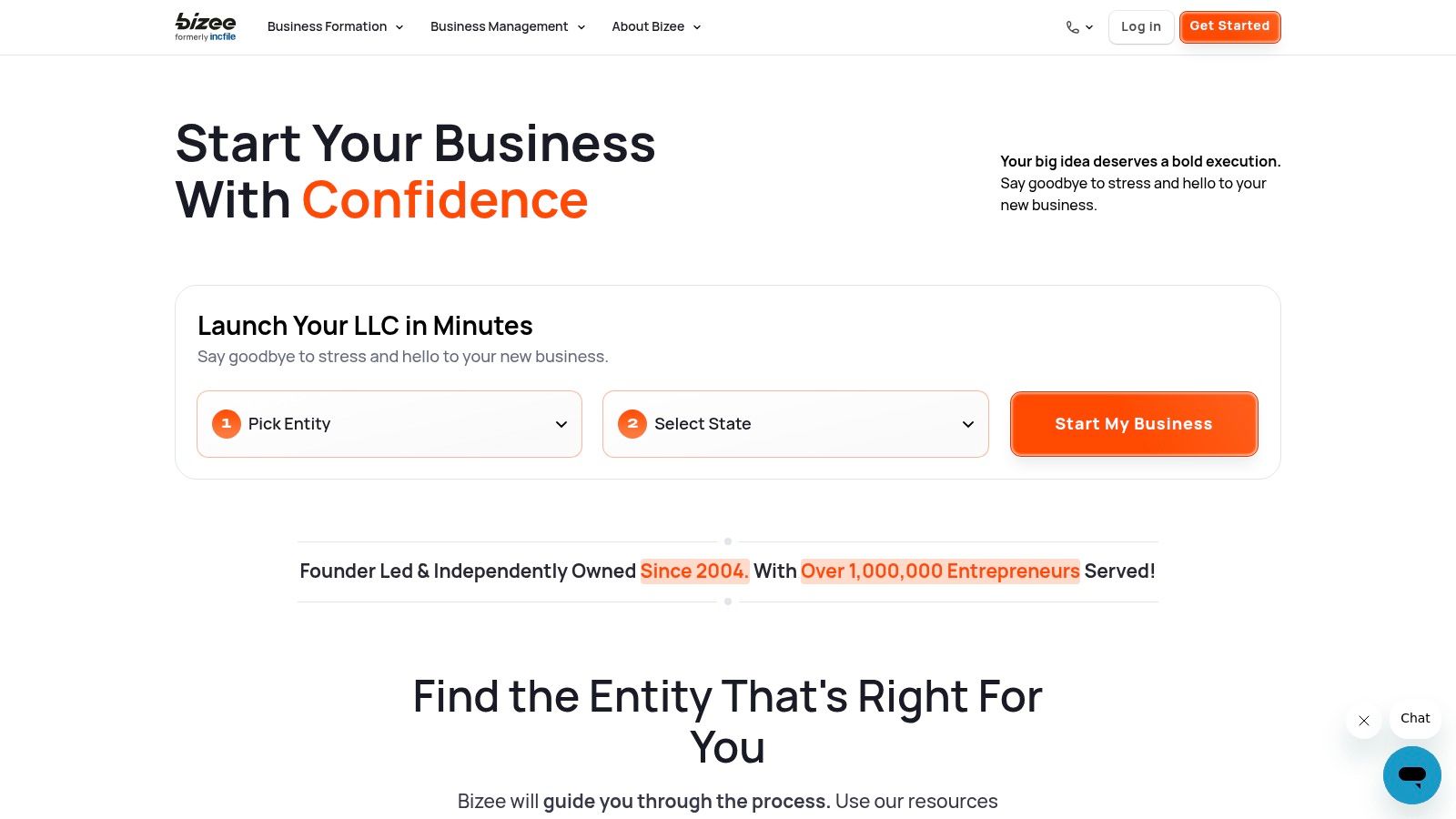 Bizee (formerly Incfile)