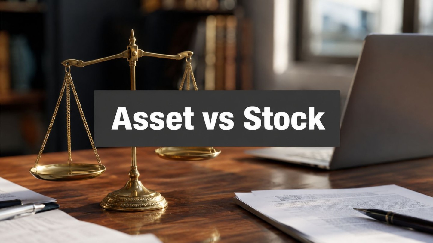 asset-purchase-vs-stock-purchase-legal-scale