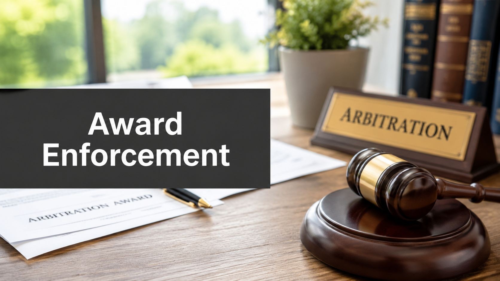 arbitration-award-enforcement-gavel