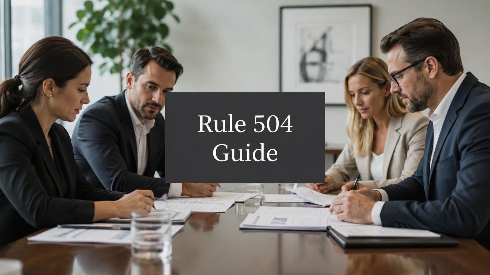 rule-504-of-regulation-d-business-meeting