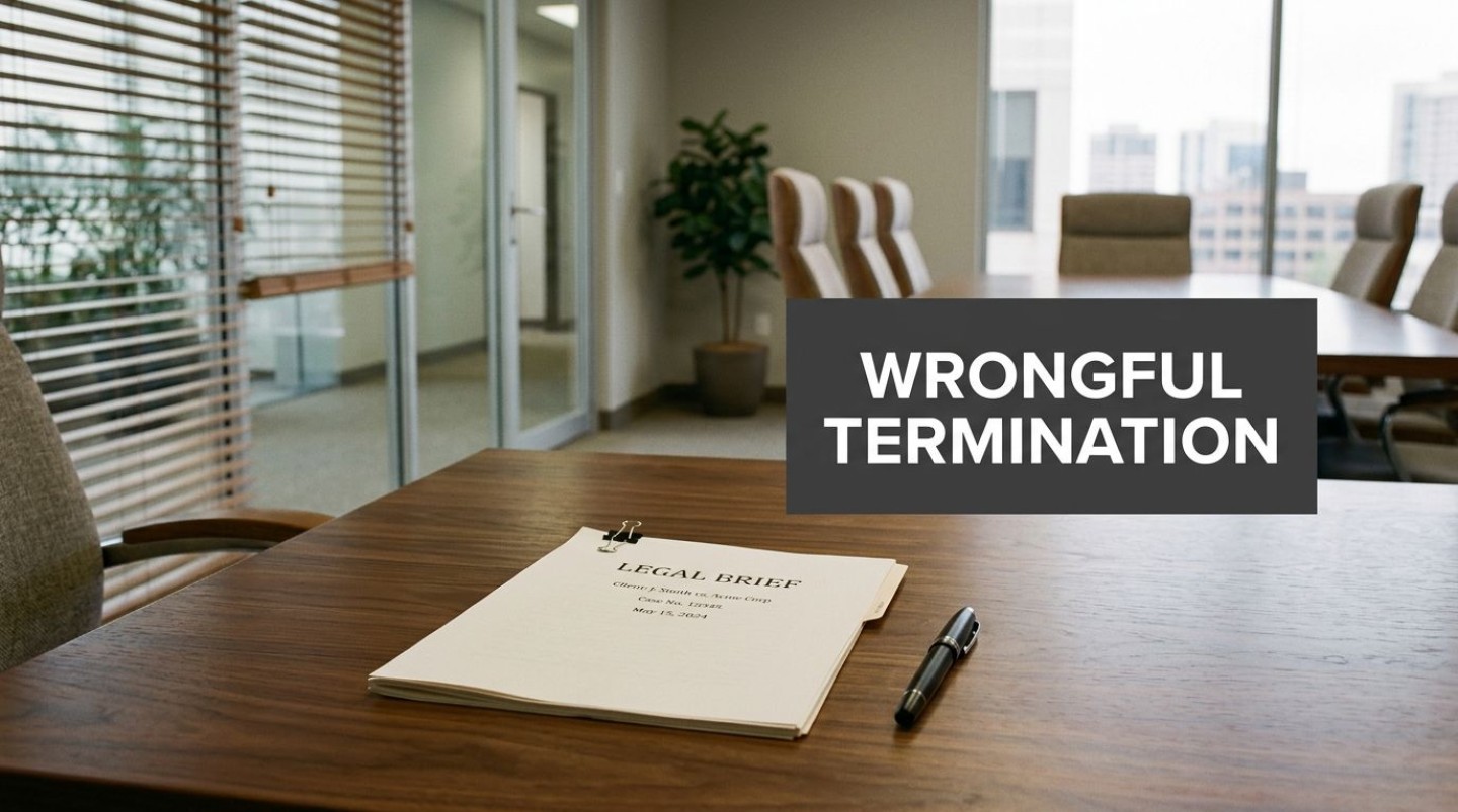 how-to-prove-wrongful-termination-legal-brief
